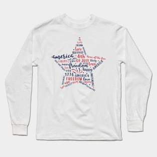 4th of july - america design Long Sleeve T-Shirt